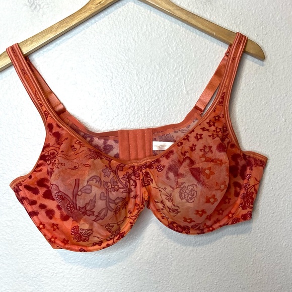 Cacique Intimates & Sleepwear Cacique Unlined Floral Print Sheer